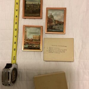Set of Three Vintage Framed Art Prints- mini